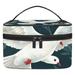 Peace Dove Pattern Relavel Cosmetic Tote Bags Printed Design Large Capacity Makeup Bag Makeup Organizer Travel Cosmetic Pouch Toiletry Case Handbag for Daily Use
