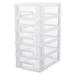 Drawer Storage Cabinet Makeup Organizer Box Plastic Drawers Shelves Bathroom Office Case