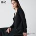 Women's Lace Round Neck Long-Sleeve Short Cardigan | Black | XS | UNIQLO US