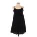 Mossimo Supply Co. Casual Dress - A-Line Scoop Neck Sleeveless: Black Print Dresses - Women's Size Small