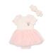 Disney Minnie Mouse Infant Bodysuit Dress and Headband Set 2-Piece Sizes NB-12M