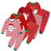 KYAIGUO Baby Boys Girls Toddler Pajamas Sleepwear 2 PCS Sets Christmas Cotton Toddler Girls Long Sleeve Christmas Pjs Set Boys Xmas PJS