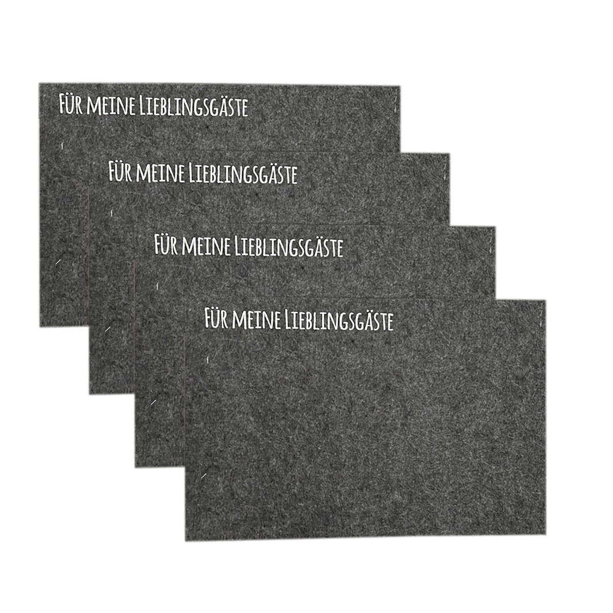 Mojawo 4er Platzset Tischset Platzdeckchen Untersetzer Platzmatten Filz Image