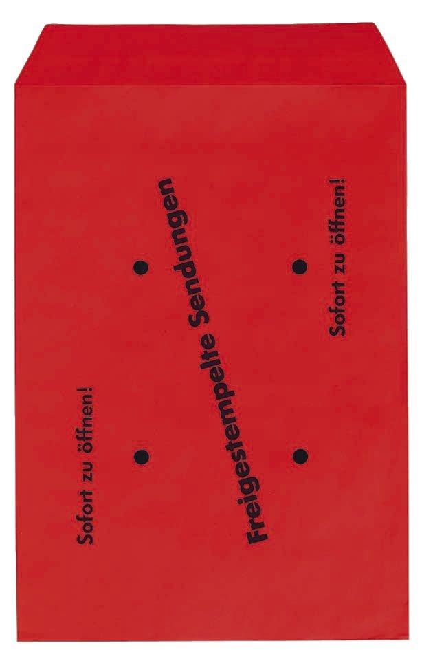 mayer-network 30019176 Freistempler-Taschen B4 , 100 g/qm, rot , 250 Stück Image