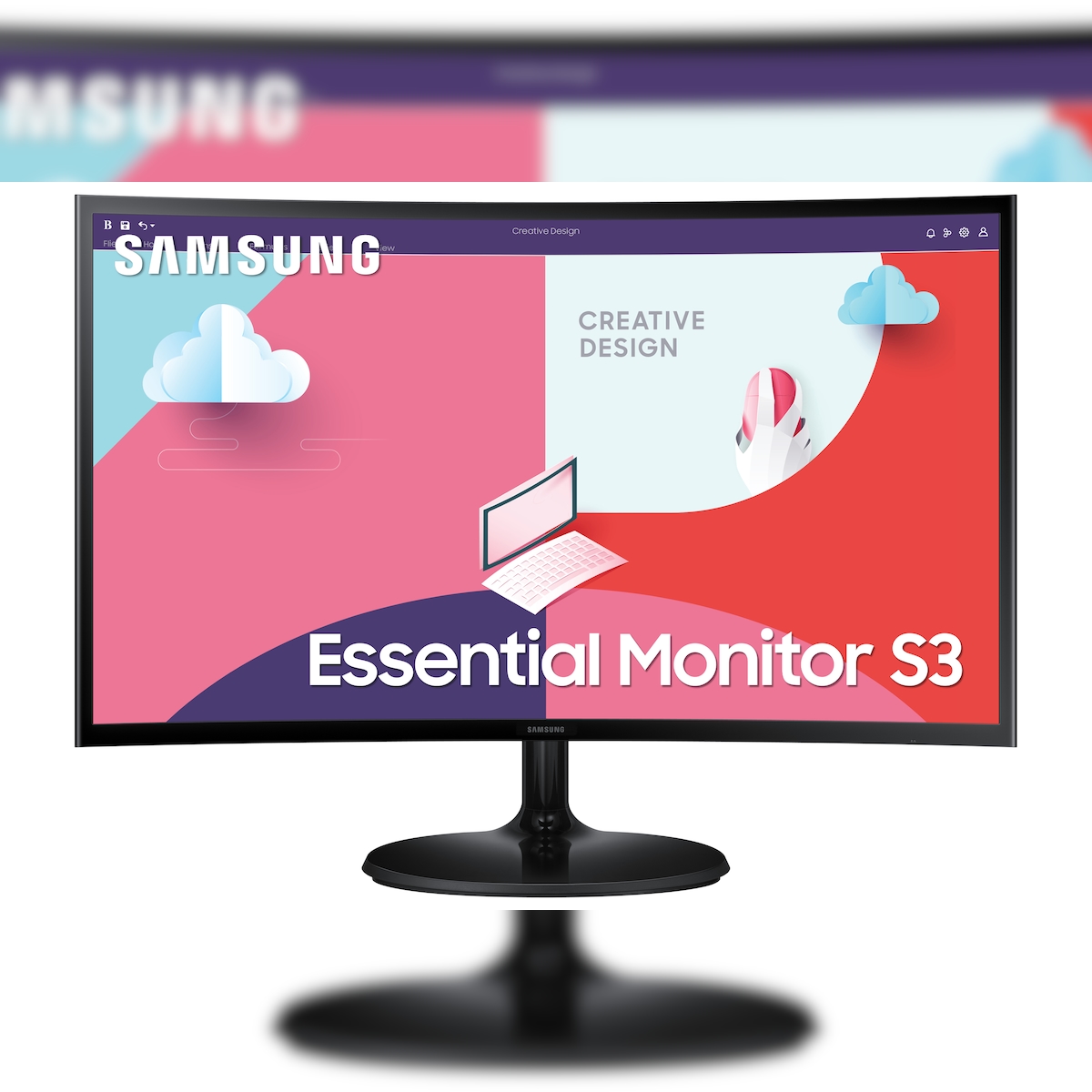 Samsung S36C LED display 68,6 cm (27") 1920 x 1080 Pixel Full HD LCD Schwarz Image