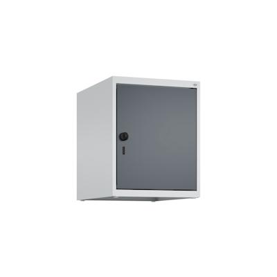 C+P Aufsatzschrank Classic PLUS, 1 Abteil, HxBxT 50x40x50cm, Sicherheitsdrehriegel, Hellgrau/Anthrazit von PROREGAL Image