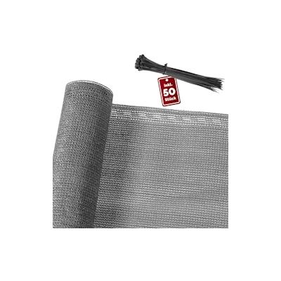 DETEX® Zaunblende 1 x 10m anthrazit Balkonsichtschutz mit 50 Kabelbindern Image