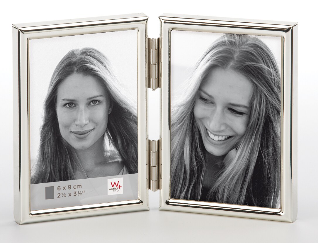 walther + design Chloe Portraitrahmen, silber, 2x 6x9 cm Image