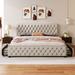 Elegant Design Upholstered King Size Platform Bed