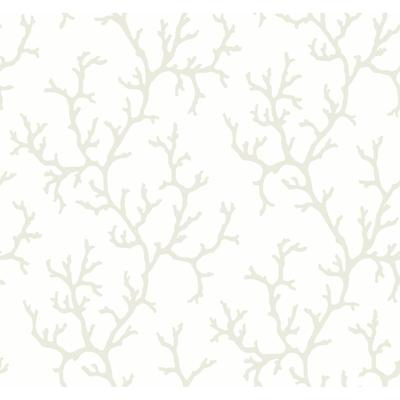 York Wallcoverings Coral Island White Wallpaper