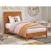 Valencia Full Solid Wood Low Profile Sleigh Platform Bed in White