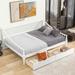 Elegant Design Full Size Platform Bed, Daybed with Two Storage Drawers