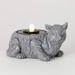 Sullivans 9.5" Gray Stone Cat Fountain, Resin - 17"L x 11.25"W x 9.5"H