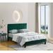 Full Size Frame Platform Bed with Upholstered Headboard and Slat Support, Heavy Duty Mattress Foundation