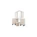 Sophia Contemporary Style 6-Drawer Vanity Set Made with Wood