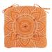 Indoor/Outdoor Cotton Mandala Chair Seat Pads Cushions - Fade and Water Resistant (19''x19'') - Tufted Cushions