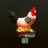 Porcelain Rooster Night Light