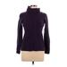 CALVIN KLEIN JEANS Turtleneck Sweater: Purple Tops - Women's Size Large