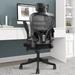 Ergonomic Office Chair High Back Executive Mesh Computer Desk Chair with Adjustable Lumbar Support Headrest and Flip-up Armrest