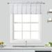 Floral Embroidered Voile Sheer Kitchen Tier Curtains or Valances