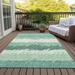 Machine Washable Indoor/ Outdoor Chantille Ombre Abstract Rug