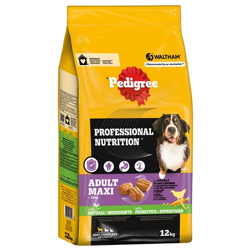 12kg Pedigree Professional Nutrition Adult Maxi ></noscript>25kg mit Geflügel & Gemüse Hundefutter trocken