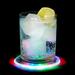 True LED Coasters, Light Up Drink Coasters with 6 Color Modes, Plastic Battery Powered, 4 Inch Diameter, Set of 4