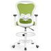 Drafting Chair Ergonomic Tall Office Chair, High Back Desk Chair w/Footrest Ring Lumbar Support, Executive Swivel Task Chair