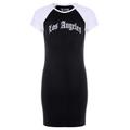 Older Girls Black and White Slogan T-shirt Dress