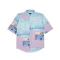 Men's Blue / Pink / Purple Short Sleeve Shirt In Blue And Purple - Recycled Material XXL Mysimplicated
