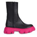 Women's Black / Pink / Purple Double Zip Black & Pink Boot 4.5 Uk Urbnkicks