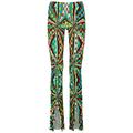Siedres Printed Flared-leg Stretch-jersey Trousers - Multicoloured - M (UK12 / M)
