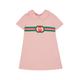 Gucci Kids GG-embroidered Cotton Dress - Pink - 9 Months