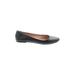 Mix No. 6 Flats: Ballet Chunky Heel Work Black Print Shoes - Women's Size 7 - Almond Toe