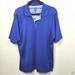 Adidas Shirts | Adidas Mens Cobalt Blue Golf Polo Shirt Short Sleeve Sz M Climacool Euc | Color: Black/Blue | Size: M