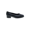 Drew Flats: Pumps Chunky Heel Classic Black Print Shoes - Women's Size 11 - Round Toe