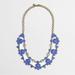 J. Crew Jewelry | J.Crew Antique Gold Tone Blue Stone And Crystal Collar Statement Necklace | Color: Blue/Gold | Size: Os