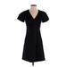 Marc by Marc Jacobs Casual Dress - A-Line: Black Solid Dresses - Women's Size X-Small