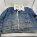 Levi's Jackets & Coats | Levis Denim Jacket Mens 50 Vintage Trucker Sherpa Lined Biker Coat Distressed | Color: Blue/White | Size: 50