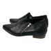 Free People Shoes | Free People Black Leather Flat Shoes Double Zipper Pointed Toe Eu 38 Us 7.5 | Color: Black | Size: 7.5