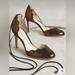 Anthropologie Shoes | Guilhermina Scallop Bronze Heels Bronze | Color: Brown | Size: 7.5