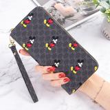 Disney Bags | Black Women Wallets Cute Mouse Purse Ladies Pu Leather Phone Holder Bag | Color: Black | Size: Os