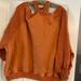 Free People Tops | Fp Cold/Drop Shoulder Orange Sweatshirt | Color: Orange | Size: Xs/S