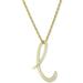 Giani Bernini Jewelry | Giani Bernini Script Initial L Sterling Silver Necklace In Gold-Tone Msrp $75 Nw | Color: Gold | Size: 18"