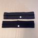 Lululemon Athletica Accessories | Lululemon Headbands (Set Of 2) | Color: Black/Gray | Size: Os