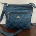 Coach Bags | Coach F77408 Peacock Turquoise Getaway Signature Nylon File Crossbody | Color: Blue | Size: Os