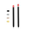 doodroo - Skin für Apple Pencil, Hülle Protektor Schwarz mit 5 farbig Kappe, Apple Pencil 1st und 2e erzeugen kompatibel
