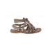 Miu Miu Sandals: Tan Print Shoes - Women's Size 39.5 - Open Toe