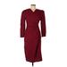 Zanzea Collection Casual Dress - Sheath: Burgundy Dresses - Women's Size Large