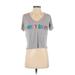 Urban Outfitters Short Sleeve T-Shirt: Gray Graphic Tops - Women's Size Small